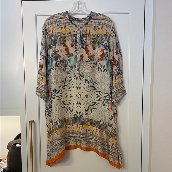 Johnny Was Tops - Floral Patterned Tunic Top